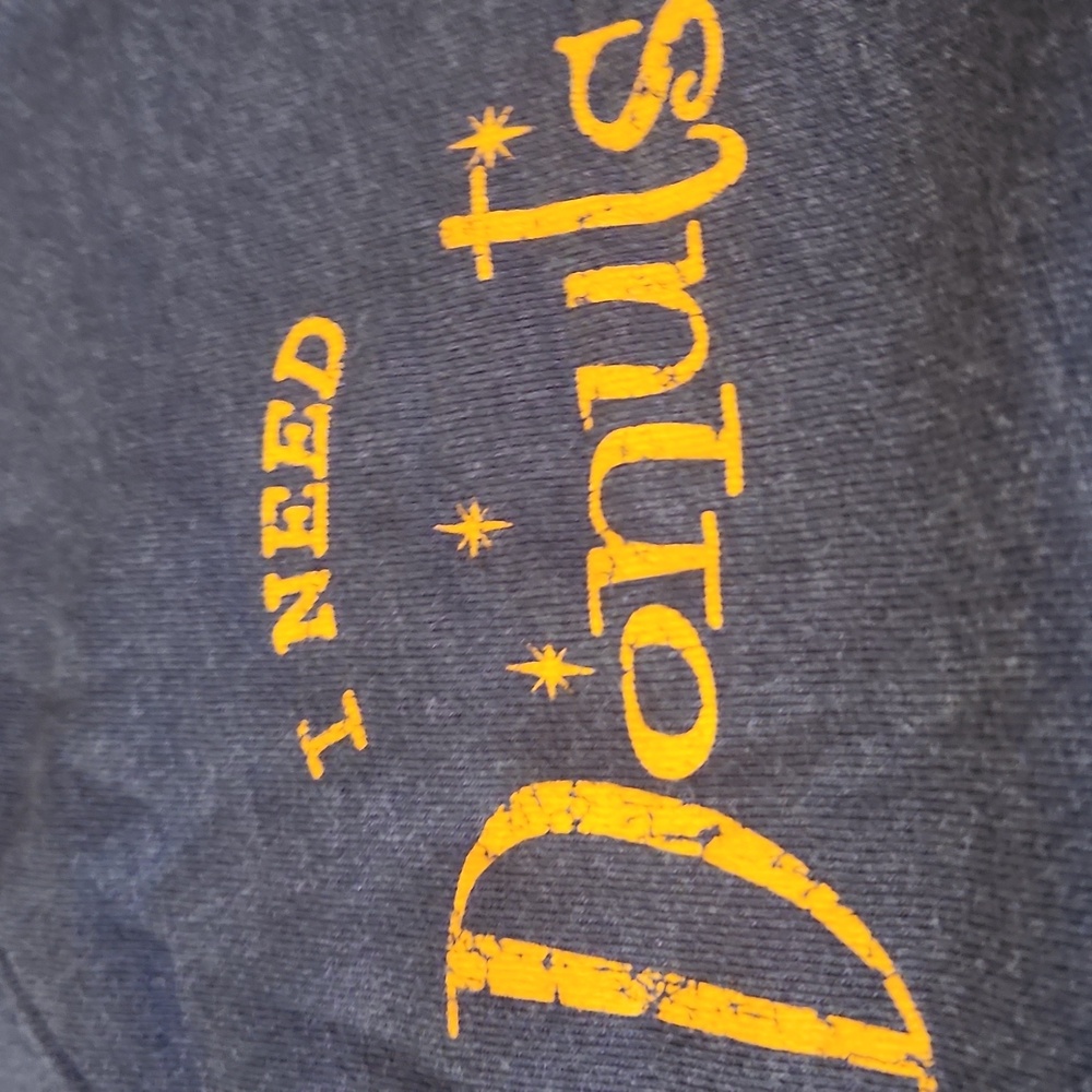 Raglan Style Donutland Crewneck Sweatshirt - 22in pit-to-pit (see description) - Picture 4 of 7